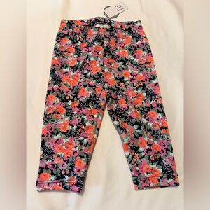 GAP Baby Floral Leggings 6–12 Months NWT